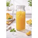 Jarra de Vidro Com Tampa e Alça Para Suco Água 950ml Riviera
