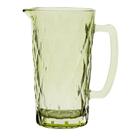 Jarra de Vidro Diamond Verde Esmeralda 1L Mesa Posta Água Suco Bebidas