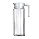 Jarra de Vidro Frigo 1 Litro Transparente Slim para Geladeira