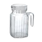 Jarra de Vidro Grosso Com Tampa Bico Alça p/ Água Sucos Bebidas Para Servir 500ml