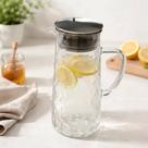 Jarra de Vidro Hannover com Tampa Hermética Armazenar Servir Bebidas Água Sucos Chás Refrescos Casa Cozinha Design Prático 1,5L