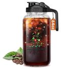 Jarra de vidro Mihlapi Mason de 950 ml à prova de vazamentos de Natal