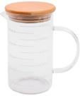 Jarra de Vidro Oikos com Medida e Tampa de Bambu 500ml Jarra de Vidro Oikos com Medida e Tampa de Bambu 500ml