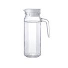 Jarra de Vidro Sextavado com Tampa 01 Litro Clean Redonda