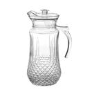 Jarra De Vidro Transparente Com Tampa Agua Suco Alça Bico 1,4 L
