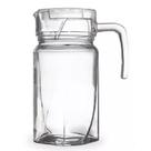 Jarra de Vidro1,8L Com Alça Tampa Para Suco Água Fauno