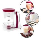 Jarra Dispenser Medidor 900ml De Massas Panquecas Donuts Cupcakes