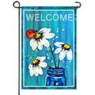 Jarra Garden Flag Anley Premium Spring Summer Daisy 45x32cm