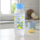 Jarra Garrafa Para Água Suco com Tampa Azul Limão Siciliano 1400ml