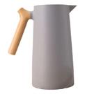Jarra Garrafa Térmica Alça Curvada 1000ml Café Cabo Madeira