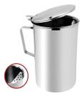 Jarra Inox 2l De Suco Com Aparador De Gelo Refrigerante Água Caldo de Cana