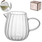 Jarra Leiteira de Vidro Borossilicato Premium 300ml Hauskraft Lótus Mesa Posta Decoração Servir