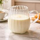 Jarra Leiteira Molheira 600mL De Vidro Com Alça De Vidro Borossilicato Classic Café Da Manhã Lyor