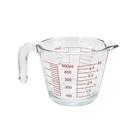 Jarra Medidora em Vidro Borossilicato 500 ml Com Alça Resistente Para Cozinha Vidro Temperado