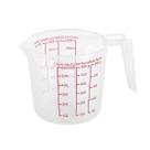 Jarra medidora plastico 500ml receitas transparente c/ alça