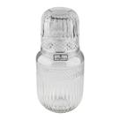 Jarra Moringa Vidro 600ml com Copo 200ml para Água Palace Luxo Decorativo Whisky Refresco Chá