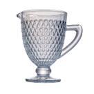 Jarra para Agua/Suco Amelie em vidro com pe 1L Azul luster -L Hermitage