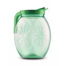 Jarra Plástica 2650ml Verde Resistente Água Suco Verde Limão com Bico e Alça