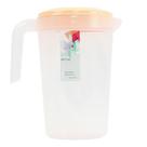 Jarra Plástica 3,5L em Polipropileno Livre de BPA com Alça Ergonômica Transparente Fosco Amarela