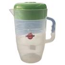 Jarra plástica graduada 3l tampa verde oliva 26cm bebidas