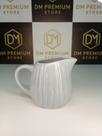 Jarra Porcelana Branca Canelada 300ml Lotus - Leiteira Chaleira Versátil