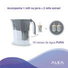 Jarra Purificadora de Água Alcalina Alka com 2 Refis extra