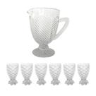 Jarra Tropical Garden Com Taças Pineapple Jogo 7 Peças - Lyor