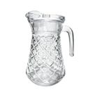 Jarra Vidro com Tampa 1,3L Transparente Suco Água Resistente Restaurantes Cozinha Almoço Jantar Jarra Vidro com Tampa 1,3L Transparente Suco Água Resistente Restaurantes Cozinha Almoço Jantar