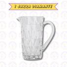 Jarra Vidro Efeito Diamante 1 L Resistente Suco Agua Drink 1 UN