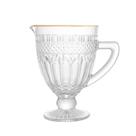 Jarra Wolff Brand Vidro com Fio Dourado 1L