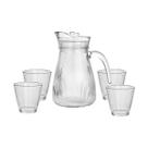 Jarra1,2L com Copos de Vidro Narissa - Hauskraft