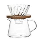 Jarro Com Suporte Coador Em Vidro Para Café 600ml