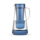 Jarro de filtro de água LifeStraw Home 7 xícaras de vidro azul