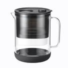 Jarro de filtro de água Waterdrop Glass de 7 xícaras com 1 filtro preto