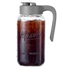 Jarro de vidro Mason Jar Spreccio, hermético, à prova de vazamentos, de 2 litros com tampa