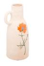 Jarro decorativo de cerâmica flor laranja trento 12x10x23,5cm Jarro decorativo de cerâmica flor laranja trento 12x10x23,5cm