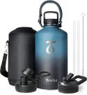 Jarro isolado a vácuo Thermos Trebo de um galão com 3 tampas
