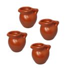 Jarro kit com 4 peças de Ceramica Miniatura para Terrario