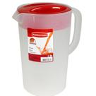 Jarro Rubbermaid Clear 3,78L com Tampa Vermelha de 3 Posições
