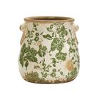 Jarrón Decorativo Nearly Natural Toscano de Cerámica Verde 16 cm