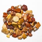 Jaspe Monet Rolado Pedra Natural 15 a 25 mm Pacote 200g