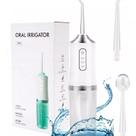 Jato D Água Irrigador Limpador Bocal Dental Dentes Gengiva Oral Recarregável USB 220ml com 4 Bicos