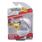 Jazwares Pokemon Battle Ready Clip 'n' Go 2.0 Pichu Premier 24673
