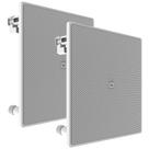 JBL 6CO3Q+ Par de Alto-Falantes de Embutir Quadrado Coaxial 6,5" Pol. Bordas Reduzidas 140W 8 Ohms Branco