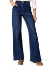 Jeans Astylish, bota feminina elástica de cintura alta, azul sujo