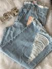 Jeans claro feminino ,Panta court