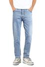 Jeans Heyfanee Slim Fit Stretch Jeans azul claro para homens Jeans Heyfanee Slim Fit Stretch Jeans azul claro para homens