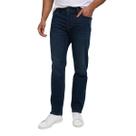 Jeans IZOD masculinos de corte reto, estilo clássico de 5 bolsos, azul escuro