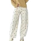 Jeans Mxiqqpltky Polka Dot Low Rise Baggy Y2k para mulheres