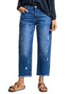 Jeans Mywinway Straight Leg para mulheres de cintura alta S azul escuro Jeans Mywinway Straight Leg para mulheres de cintura alta S azul escuro